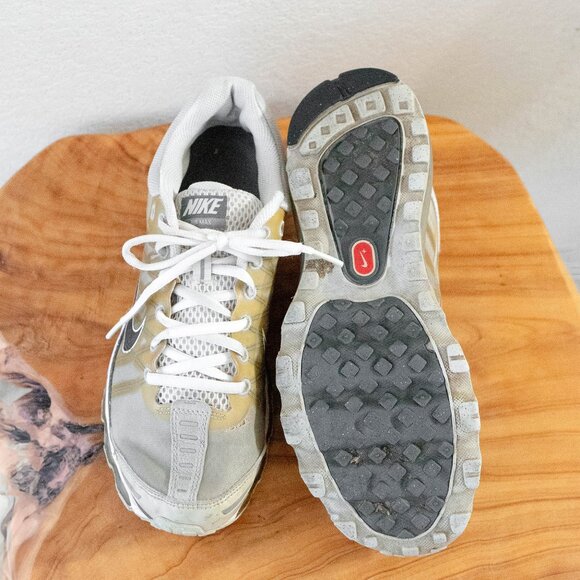 Nike AirMax 2009 Women Shoes Sz 8.5 EU41 Gold Silver Gray White Running Sneakers - Picture 8 of 9